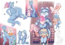 ! 1boy 2018 2girls 4_toes 5_fingers age_difference ahe_gao all_fours anais_watterson anthro bedroom_eyes bent_over blue_eyes blue_fur bottomless breasts butt cartoon_network clothed clothing color_palette d-rock daughter doggy_style dress drockdraw erection fangs feline female flat_chested from_behind from_behind_position fur green_eyes group gumball_watterson half-closed_eyes heart hi_res hug incest lagomorph licking licking_lips looking_pleasured male mammal masturbation mature_female mother mother_and_son musk navel nicole_watterson nipples nude open_mouth open_shirt panties parent paws pink_fur pussy rabbit raised_bra raised_skirt seductive sex simple_background sitting size_difference small_breasts smile sniffing son straight teasing the_amazing_world_of_gumball toes tongue tongue_out underwear undressing vaginal_penetration whiskers white_background young