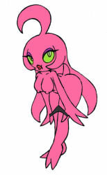 black_panties female female_only green_eyes pink_skin project_x_love_potion_disaster pulling_panties_down red_lips slime_girl small_tail sonic_(series) sonic_the_hedgehog_(series) venus_(project_x)