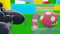 chain chomp from super mario bros. by serafima (artist)