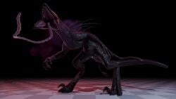 3d_(artwork) absurd_res animal_genitalia aphrodisiac aphrodisiac_gas blender_(artwork) blender_cycles_(artwork) cloaca darkthemechair digital_media_(artwork) dinosaur dromaeosaurid female genitals hi_res imminent_rape imminent_sex monster ovipositor parasite pheromones prehistoric_species reptile saurischian scalie skeelnok solo teratophilia theropod unusual_anatomy unusual_genitalia unusual_genitalia_placement xenophilia