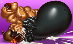 balls bodybuilder cum cum_inflated_belly cum_inflation cumming excessive_cum gay hyper hyper_balls hyper_cock hyper_genitalia hyper_penis hyper_testicles male male_only muscles muscular muscular_arms muscular_male muscular_thighs penis regnar testicles