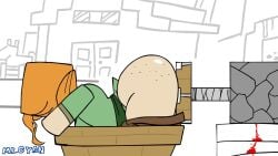 1girls 2d 2d_(artwork) 2d_animation alex_(minecraft) animated anus ass barcode_pubic_hair big_ass big_breasts blush body_hair boots breasts cube_head curvaceous curvy curvy_figure duplicate effect effects end_rod female female_only green_eyes green_shirt large_ass large_breasts long_video longer_than_30_seconds longer_than_one_minute minecraft minecraft_sheep_fucker_machine no_panties orange_hair piston_(minecraft) ponytail pubic_hair pussy repost sex_machine sex_toy shieldshroud shorter_than_two_minutes solo solo_female sound sound_edit sounding sticky_piston tagme thehoraco thick_thighs thighs vaginal_insertion vaginal_penetration video voice voice_acted voluptuous voluptuous_female warning wet_pussy wide_hips