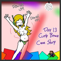 suspiciouslaundry breasts panties 1girls female tagme robot dancing curly_brace cave_story