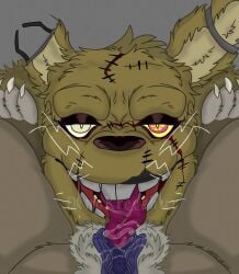 jpeg digital_media_(artwork) dinokreechur art_trade someone_else's_oc oc original original_character sona self_insert five_nights_at_freddy's fnaf male_focus rabbit lagomorph robot animatronic claws foot_claws paws tongue tongue_out second_mouth five_nights_at_freddy's_3 video_games ocxcanon oc_x_canon clawtrap springtrap_(fnaf) brown_body brown_fur purple_genitals purple_pussy pussy vulva purple_vulva clitoris clitoral_hood transgender_man trans_man trans_man_(lore) cuntboy cuntboy/male male/cuntboy m/m male/male male_on_male gay intersex intersex/male intersex_anthro furry furry_only only_furry no-human no_human no_humans non-human non-human_only anthro anthro_only anthro_male male_anthro male male_only only_male furry_male male_furry 2boys duo duo_male male_duo oral oral_sex red_tongue heterochromia tongue_in_pussy genitals teeth buckteeth buck_teeth yellow_sclera missing_ear torn_ear wire wires lidded_eyes frontview front_view looking_at_viewer cunnilingus cunnilingus_pov pov point_of_view cuntboy_pov saliva pussy_juice genital_fluids bodily_fluids stitches stitch_(sewing) seams scar green_body green_fur yumeshipping selfship faceless faceless_anthro grey_background simple_background plain_background 1boy1cuntboy 1cuntboy solo_focus fur