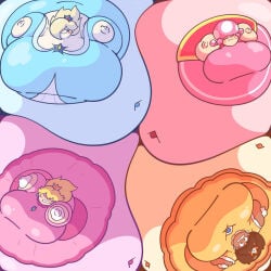 inflation p-balloon princess_daisy princess_peach princess_rosalina spherical_inflation toadette