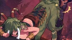 1boy 1girl aeolian_(married_into_hell) ahe_gao ass_up ass_up_face_down big_breasts big_penis blush breasts breasts_on_floor breath_cloud centaur centauress clenched_teeth crying cum cum_in_pussy cum_inside defeat_sex defeated enjoying_sex female female_orgasm from_behind fucked_into_submission green_hair happy_sex heart_symbol horns image inside_view male/female married_into_hell milk_leaking milk_squirt monster_girl nipples no_sound open_mouth panting pounding rolling_eyes rough_sex spank spanking sudden_insertion tagme tail tail_grab vaginal_penetration video video_games waist_grab worknite_games x-ray