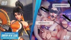 4girls advertisement anran bdsm blender blender_(software) blender_cycles casting_couch collar d.va eyes_covered face_mask face_paint hana_song hexencraft juno_(overwatch) kiriko_(overwatch) kiriko_kamori leash leash_and_collar leash_pull leashed_collar looking_at_camera looking_at_viewer mouth_gag mouth_open mouth_spreader neon_lights overwatch tied_hands