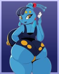 anthro anthropomorphic anus ass asshole big_ass big_boobs big_booty big_breasts big_butt boobs booty breasts butt butthole buttocks cascada_(svric) earrings envelope fatass female hexami holding_envelope legendary_pokemon looking_at_viewer looking_back looking_back_at_viewer manaphy mythical_pokemon nsfw pokemon pokemon_(species) pokemorph sexy smiling smiling_at_viewer solo solo_female
