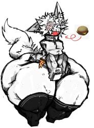 1boy anthro ass blocky_body bottomless bottomless_male burger canine canine_humanoid cheeseburger epic fangs femboy femboy_only fox fox_boy furry hips hyper hyper_ass large_ass male male_focus male_only pizza roblox robloxian shaggy_hair sticky_note stockings stockings_thigh_highs thick_thighs thighs wide_hips wsvshsj