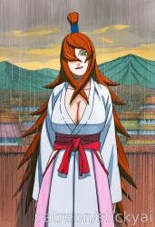 ai_generated 1girls anime breasts fit nsfw tits stickyai eyes hair female terumi_mei naruto naruto_shippuden boruto