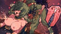 married_into_hell video_games tagme horns big_breasts blush blushing green_hair image worknite_games cum_inside cum cum_in_pussy happy_sex female open_mouth 1boy aeolian_(married_into_hell) monster_girl centaur centauress vaginal_penetration from_behind x-ray inside_view defeated ahe_gao ass_up_face_down ass_up waist_grab tail panting tail_grab heart_symbol enjoying_sex big_penis nipples milk_squirt breasts milk_leaking female_orgasm rolling_eyes rough_sex pounding male/female 1girl