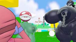 chain chomp from super mario bros. by serafima (artist)