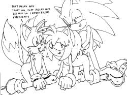 1girls 2_tails 2boys :q age_difference all_fours amy_rose anal anal_object_insertion anal_sex animal_ears animal_nose anus ass back bangs bent_knees bent_legs bent_over bisexual bisexual_(female) bisexual_(male) bisexual_female bisexual_male body_fur boots bracelet breasts clenched_hand clenched_hands completely_nude constricted_pupils curvy_ass dialogue duo erection eye_contact eyelashes female flat_chest fox fox_ears fox_tail full_body furry gay gay_male gloves group_sex hairband half-closed_eyes happy hedgehog interspecies jewelry knee_boots kneeling legwear long_eyelashes looking_at_another looking_back looking_pleasured male mammal medium_hair miles_prower mmf_threesome multiple_boys multiple_tails naked nervous nervous_smile nude object_insertion open_mouth penetration penis petite randomguy999 sega sex sex_from_behind shoes sidelocks sideways_mouth simple_background skinny smile sneakers socks sonic_(series) sonic_the_hedgehog sonic_the_hedgehog_(series) spiked_hair spikes straight sweat sweatdrop tail tails talking teenage teenage_boy teenage_girl teenager testicles text threesome tongue tongue_out white_background wide-eyed wide_hips yaoi