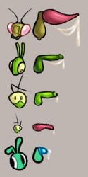2025 5boys animal_genitalia black_eyes bug caged_cock caged_penis cock cock_cage gigantic_penis green_body hhbrother humanoid_penis hung insect_boy insect_humanoid insectoid insects insects male male_only manny_(hhbrother) mantis penis penis_size_difference praying_mantis precum precum_drip precum_on_penis precum_string red_eyes red_penis sweaty_balls tagme