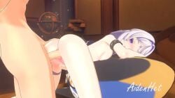 1boy 1girls 3d aidenhet animated ass blush citlali_(genshin_impact) doggy_style female genshin_impact hoyoverse looking_back male mihoyo moaning mp4 nude pink_hair sound tagme video