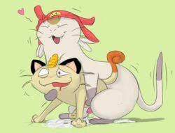 2016 anal cum feline grandschemetheme heart male mammal meow_(space_dandy) meowth nintendo penis pokémon_(species) pokemon space_dandy video_games yaoi