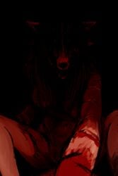 2018 anthro blood breasts canine carol_(hladilnik) duo female first_person_view ghost_pupper hladilnik male mammal nightmare_fuel nipples penis pussy sex straight