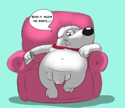 2016 alcohol balls beverage brian_griffin canine drunk family_guy grandschemetheme looking_at_viewer male male_only mammal navel penis solo uncut