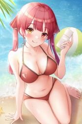 1girls adult adult_female arm_support bare_arms bare_belly bare_calves bare_chest bare_hands bare_hips bare_knees bare_legs bare_midriff bare_navel bare_shoulders bare_skin bare_thighs bare_toes barefoot beach beach_ball belly belly_button bikini bikini_bottom bikini_only bikini_top blush blush_face blushing_at_viewer blushing_female breasts busty busty_female busty_girl calves cleavage closed_mouth_smile coast collarbone curvaceous curvaceous_body curvaceous_female curvaceous_figure curvaceous_hips curvaceous_thighs curvy curvy_body curvy_female curvy_figure curvy_hips curvy_thighs elbows exposed_arms exposed_belly exposed_chest exposed_hips exposed_legs exposed_midriff exposed_navel exposed_shoulders exposed_skin exposed_thighs exposed_toes eyebrows_visible_through_hair feet female female_focus female_only fingernails fingers full_body groin hair_ribbon halterneck head_tilt heterochromia high_resolution highres hololive hourglass_figure houshou_marine knees large_breasts lean_figure legs long_hair looking_at_viewer mature mature_female midriff narrow_waist navel red_bikini red_bikini_bottom red_bikini_top red_eyes red_eyes_female red_hair red_hair_female red_string_bikini red_swimsuit red_swimwear ribbon sand sea seaside shoulders sitting sitting_on_floor sitting_on_ground sitting_on_knees slender_body slender_waist slim_waist smile smiley_face smiling smiling_at_viewer smirk solo string_bikini swimsuit swimwear thick_thighs thighs tilted_head toes twintails twintails_(hairstyle) virtual_youtuber wide_hips yellow_eyes yellow_eyes_female yukiunag1