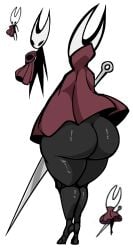 1girls ass ass_focus big_ass big_butt black_body facing_away female female_only hollow_knight hornet_(hollow_knight) huge_ass huge_butt huge_thighs looking_away nanodude78 needle red_robe reference_image robe solo solo_female solo_focus thick thick_ass thick_thighs