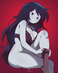 1girls adventure_time ass bra breasts female female_focus female_only flipherrrr large_breasts looking_at_viewer marceline marceline_the_vampire_queen smile socks solo thighs