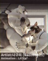 abs animated anthro balls balls_grab bara biceps big_balls big_muscles big_penis blowjob blush canid canine canis cougar coyote cum cum_leaking daytonyeen echo_(series) echo_project felid feline fellatio fur gay gay_sex gif latea_hyena male male/male male_only mouse mouth muscles muscular muscular_anthro muscular_arms muscular_chest muscular_male mustelid nipple_fetish nipple_grab nipple_play nipple_stimulation nipples open otter partially_clothed pec_grab pec_grasp pec_squeeze pecs pectoral_grab pectorals penetration penis raccoon21 samuel_ayers scar the_smoke_room thrusting thrusting_into_mouth tight_clothing todd_bronson veiny_muscles veiny_penis visible_breath watch william_adler yaoi