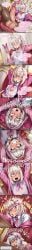 ahegao ai_generated arms_behind_head arms_up artist_name blush breasts cardigan cellphone collared_shirt comic covered_nipples crossdressing donbe_(donbeboys) donbeboys dubcon english_text erection extreme_ahegao femboy femboysub feminine_male grey_hair grin hair_intakes hair_ornament heart heart-shaped_pupils holding holding_phone huge_penis implied_oral implied_sex jacket large_penis licking long_comic long_sleeves looking_at_viewer lying male_focus medium_hair mind_break mind_broken mindbreak neckerchief necktie off_screen_character off_screen_sex off_shoulder on_back open_clothes open_mouth original otoko_no_ko pantyhose penis phone pink_eyes pink_jacket pink_neckerchief pink_necktie pink_skirt pleated_skirt precum role_reversal rolling_eyes rough rough_sex saliva selfie shirt short_hair sitting skirt small_breasts smartphone smile smug solo spread_legs stella_(donbeboys) symbol-shaped_pupils tears teeth testicles tongue tongue_out torn_clothes torn_pantyhose torture trap trembling uncensored upper_body veins veiny_penis white_hair white_shirt x_hair_ornament