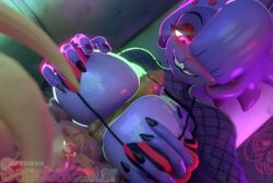 3d animated big_breasts blush bonfie bonfie_(fn:rearousal) cryptiacurves fazclaire's_nightclub fazclaire's_nightclub:_the_rearousal five_nights_at_freddy's fredina's_nightclub paizuri paizuri_under_clothes sound straight tagme video