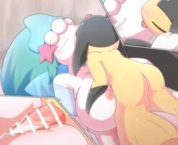 1boy 1girls 2018 anthro ass big_breasts blush breasts censor_bar censored closed_eyes cum cum_on_breasts duo erection female french_kissing furry hand_on_breast interspecies kaceuth kissing larger_female male mawile nintendo nipples open_mouth paizuri penis pinniped pokemon pokemon_(species) pokemon_rse pokemon_sm primarina saliva sex size_difference smaller_male straight tapering_penis tongue tongue_out video_games