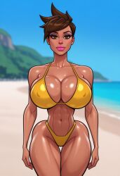 1girls 2d abs ai ai_generated ass athletic athletic_female beach big_ass big_breasts bikini bikini_bottom bikini_top bimbo bimbo_body bimbo_lips blizzard_entertainment breasts breasts_bigger_than_head british british_female brown_eyes brown_hair civitai female female_only fit fit_female glistening glistening_body glistening_skin hourglass_figure huge_breasts lena_oxton light-skinned_female light_skin looking_at_viewer muscular muscular_female oiled oiled_body oiled_skin overwatch overwatch_2 perfect_body pink_lips pink_lipstick self_upload shiny_skin short_hair solo solo_female standing swimsuit swimwear thigh_gap thighs thong thong_bikini toned toned_body toned_female tracer tropical two-piece_swimsuit valyrianprince11 voluptuous voluptuous_female yellow_bikini yellow_bikini_bottom yellow_bikini_top