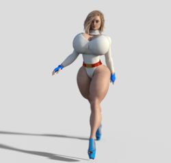 1girls 3d alien alien_girl animated bimbo blonde_hair bouncing_breasts breasts bursting_breasts bust cleavage dc dc_comics endlessrain0110 female gif high_heels huge_breasts kara_zor-l karen_starr large_breasts power_girl solo solo_female superman_(series) thick_thighs walk_cycle wide_hips