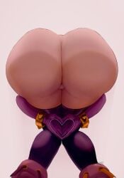 1girls artist_name artist_upload ass ass_focus big_ass black_stockings boots bracelet bracelets brawl_stars butt butt_crack butt_focus buttocks female female_focus female_only gloves heart heart_gesture heart_hands heart_pose heart_symbol hi_res highres huge_ass light-skinned_female light_skin mayodeoz melodie_(brawl_stars) mooning pose praise_da_booty_(meme) pussy pussy_peek shiny_skin solo solo_female spiked_bracelet stockings thick_ass thick_thighs thighhighs thighs vagina