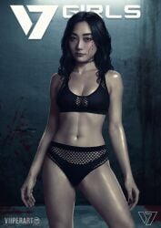 abs actress asian digital_drawing_(artwork) digital_media_(artwork) fit kimiko_(the_boys) magazine_cover nsfw patreon pinup pose real_person realistic sexy sexy_pose sfw the_boys tv_series viiperart