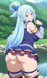 aqua (konosuba) from kono subarashii sekai ni shukufuku wo!