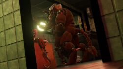 1:1 3d_(artwork) abs absurd_res animatronic anthro ball_size_difference ball_slap balls balls_deep big_penis blender_(artwork) blender_cycles_(artwork) bodily_fluids bottomless bottomless_anthro bottomless_male charr chromatic_aberration claws clothed clothing corpse cum cum_inside depth_of_field digital_media_(artwork) door drawing english_text fangs felid feline fire_extinguisher first_aid_kit five_nights_at_freddy's five_nights_at_freddy's_3 fur genital_fluids genitals guild_wars hand_on_penis hi_res holding_penis horn humanoid hybrid internal joints lagomorph leporid lever looking_at_viewer machine male male/male mammal maulclaw medical_instrument office on_model pecs penetration penis portrait precum precum_on_penis rabbit robot scientific_instrument scottgames slap solo springtrap_(fnaf) standing tagme teeth text wall_(structure) widescreen window wire
