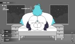 animated aplovestudio blue_hair blue_nipples cum cum_inflation cum_inside cum_on_floor futanari gameplay gigantic_breasts hair_covering_eyes horsecock huge_balls huge_breasts huge_cock huge_nipples hyper_breasts impregnation inflation mating_press original_character pixel_art please_touch_tiffany sex sound tagme tiffany_(aplove) video wife's_bedroom x-ray