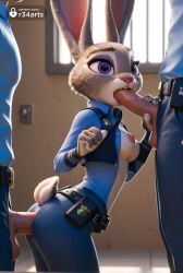 multiple_boys breasts group_sex penis furry animal_ears hetero nipples uniform 2boys police purple_eyes furry_female threesome rabbit_ears belt mmf_threesome police_uniform rabbit_tail fellatio uncensored oral rabbit_girl tail blue_pants pouch sex ass grey_fur open_clothes standing body_fur utility_belt medium_breasts pants erection belt_pouch indoors policewoman double_penetration small_breasts testicles solo_focus spitroast long_sleeves vaginal shirt open_shirt handjob white_fur animal_nose clothed_sex veiny_penis no_bra artist_name pocket interspecies cowboy_shot short_hair blue_shirt furry_with_non-furry breasts_out furry_with_furry veins english_text vest speech_bubble furry_male r34arts hi_res ai_generated zootopia zootopia_2 judy_hopps disney 1girls female blowjob