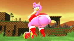 1girl 3d amy_rose animated big_ass big_breasts female female_only gif huge_ass huge_butt looking_at_viewer pink_body pink_skin red_boots red_dress shaking shaking_ass shaking_butt solo solo_female sonic_(series) tagme twerk twerking unknown_artist