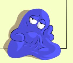 2017 bedroom_eyes bloo bulge cartoon_network da~blueguy foster's_home_for_imaginary_friends half-closed_eyes looking_at_viewer male male_only seductive smile smirk solo