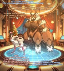 animal_genitalia animal_humanoid animal_penis antlers areola ass balls bent_over big_areola big_balls big_breasts big_penis blizzard_entertainment breast_expansion breasts breasts_and_teats butt_expansion deer deer_humanoid duo english_text equine_genitalia equine_penis expansion female fur genitals gynomorph hair hi_res hip_expansion hooves horn huge_areola huge_balls huge_breasts huge_cock humanoid hyper hyper_balls hyper_genitalia hyper_penis imminent_sex intersex intersex/female kiriko_(overwatch) lips machine mammal mammal_humanoid new_world_deer nipples nude omnic orisa overwatch penis reindeer reindeer_orisa_(overwatch) robot scut_tail short_tail species_transformation tail taur teats text thigh_expansion toby_art transformation wide_hips