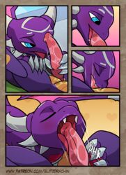 a_friend_in_need blitzdrachin comic cynder dragon fellatio female feral feral_on_feral male oral sex skylanders_academy spyro spyro_the_dragon straight video_games