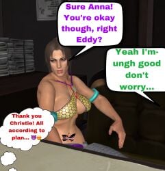 3d anna_williams bandai_namco beaten beaten_up blowjob christie_monteiro cum_inside drugged eddy_gordo female_focus female_only femdom knocked_out lust male_rape male_rape_victim male_raped molestation namco penetration rape raped roofies sex somnophilia tekken tekken_7 unconscious unconscious_male unconscious_sex