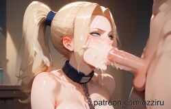 ai_generated anime blowjob cum cum_in_mouth cum_inside cum_on_face cumshot female ino_yamanaka ino_yamanaka naruto naruto_shippuden nude ozziru