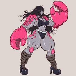 female lewdbeef muscle_girl muscles tagme