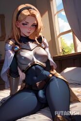 1futa ai_generated armor artist_name bed bedroom big_cock big_dick big_penis blonde_hair blue_eyes breasts bulge bulge_through_clothing clothed clothing cock commission dick dickgirl erect_penis erected_penis erection futa_balls futa_only futa_sans_pussy futanari futarush indoor indoors large_cock large_dick large_penis league_of_legends league_of_legends:_wild_rift luxanna_crownguard medium_breasts patreon patreon_username penis riot_games solo solo_futa sultryspark video_game video_games