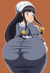 annoyed annoyed_expression big_ass big_butt black_eyes black_hair blush blush_lines blushing blushing_female capcom cel_shading female form_fitting full_color fully_clothed gyakuten_saiban gyatt hair_ornament hi_res high_resolution highres huge_ass huge_butt large_ass large_butt long_hair maya_fey mechspazer simple_background solo solo_female tagme thanksgiving thick thick_ass thick_hips thick_thighs tight_clothes tight_clothing tight_dress wide_hips