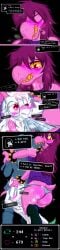 deltarune frist44 kneeling no_thoughts_head_empty ralsei susie_(deltarune)