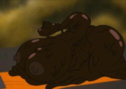 ass brown_slime female ferngully fiend_fiends gigantic_ass gigantic_breasts goo_girl hexxus nipples rule_63 slime slime_girl