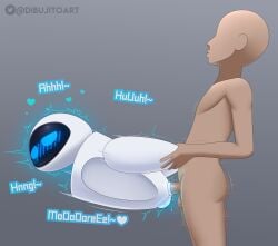 absurd_res anal anal_sex blush dibujito disney duo eve_(wall-e) female from_behind_position genitals hi_res human machine male male/female mammal not_furry penetration penis pixar pussy robot sex shaking trembling wall-e