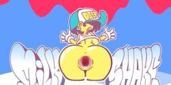 1boy 1girls animated ass big_ass big_breasts big_penis breasts cervical_penetration creampie cum fucked_silly minus8 offscreen_character offscreen_male penetration penis pussy sex tagme video yellow_body